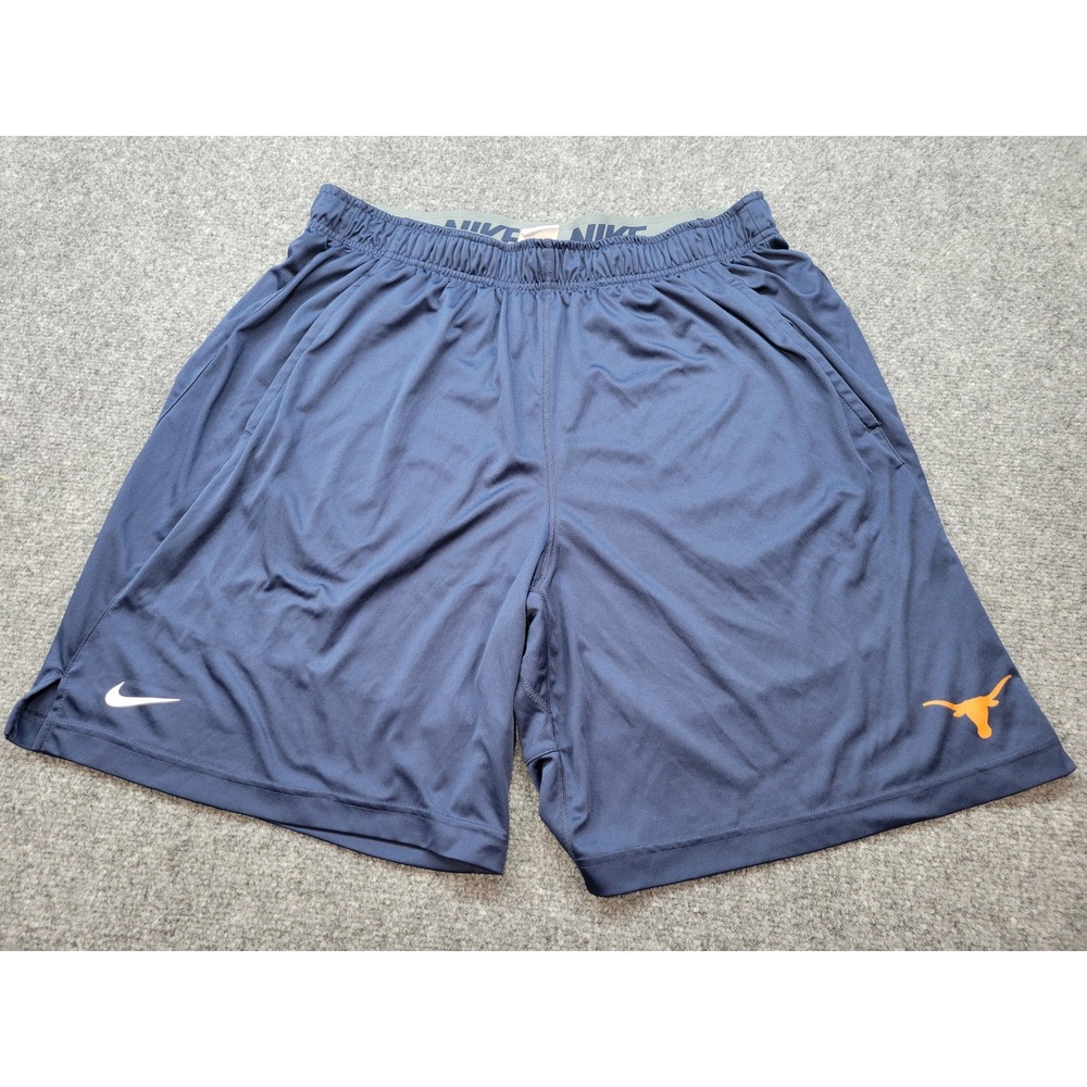 Nike Mens Fly Short 2.0 Texas Longhorns Navy Blue Dri-FIT Training Shorts XXL